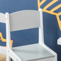 HOMCOM Ensemble table et chaises enfant - set de 3 pièces - table de jeux + 5 tiroirs non tissés - table étagère pour jouets 2 en 1 - plateau double face blanc ou circuit - 2 voitures incluses(m-8)