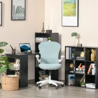 Vinsetto Mesh Home Office Chair w/ Flip-Up Arm Blue(m-2)