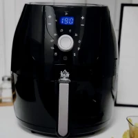 HOMCOM Friggitrice ad Aria Calda da 1700W e 5.5L Temperatura Regolabile, Cestello in Alluminio(m-5)