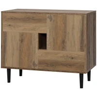HOMCOM Mobile da Salotto in Legno con Cassetti e Armadietti in Stile Nordico, 76.5x39.5x64.5cm(m-10)