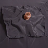 Outsunny parasol 3-niveau helling hout donkergrijs 200 x 150 x 230 cm(m-8)