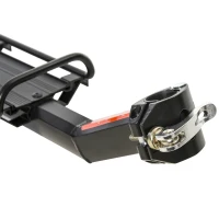 HOMCOM Universal Fahrrad Gepäckträger für Fahrradtasche Cargotasche, Schnellspanner, Aluminium, Schwarz, 49 x 12 x 14 cm(m-8)