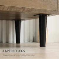 HOMCOM Mobile da Salotto in Legno con Cassetti e Armadietti in Stile Nordico, 76.5x39.5x64.5cm(m-7)