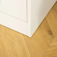 HOMCOM Masa de Birou din Lemn cu 5 Sertare, 110x50x76cm - Alb(m-10)