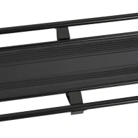 HOMCOM Universal Fahrrad Gepäckträger für Fahrradtasche Cargotasche, Schnellspanner, Aluminium, Schwarz, 49 x 12 x 14 cm(m-9)