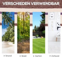 Hangmat hangende ligmat meerpersoons familiehangmat paars-wit 2,1 x 1,5 m katoen(m-7)