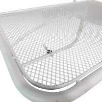 Outsunny balkon wiszący stół stół ogrodowy kwadratowy metalowy taras z regulacją wysokości(m-4)