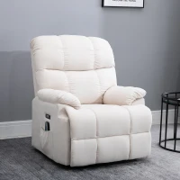 HOMCOM® Massagesessel Relaxsessel Wärmefunktion Fernbedienung USB Kurzplüsch(m-10)