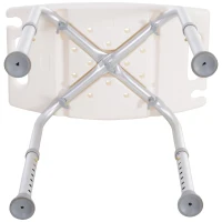 HOMCOM scaun pentru dus, antialunecare, 50x36x39.5-56.5cm(m-12)