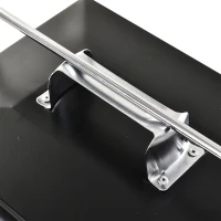 Outsunny® 30 L Kühlbox zum Warmhalten und Kühlen 24h Weinkühler Camping Edelstahl Schwarz(m-4)