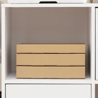 Vinsetto Printer Stand with Wheels, Mobile Printer Table with Open Shelves, Drawers and Enclosed Compartment for Home Office, 80W x 38.5D x 74.5Hcm, White(m-7)