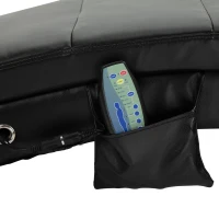 HOMCOM Liegesessel Fernsehsessel mit Zero-G Design, Lounge, Sessel, Kunstleder, massage, MDF, Metall, Schaumstoff, Schwarz, 58 x 163 x 87 cm(m-9)