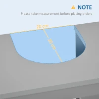 kleankin Pedestal Under Sink Cabinet with Double Doors, Modern Bathroom Vanity Storage Unit with Shelves, Light Grey(m-4)