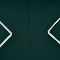 Outsunny 2.5x2m Retractable Manual Awning Window Door Sun Shade Canopy Patio Shelter Aluminum Frame Dark Green(m-11)