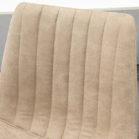 HOMCOM Set de scaune de bar reglabile pe inaltime 2 piese cu suport pentru picioare, otel si poliester, 47,5x57,5x95-116 cm, maro deschis(m-9)