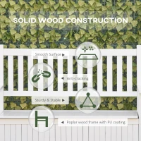 Outsunny Banca de gradina cu 2 locuri si spatiu de depozitare, Mobilier de exterior, Cutie de depozitare pentru veranda, terasa sau balcon, Alb(m-8)