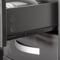 Homcom Set 2 Noptiere Moderne cu design compact si 3 sertare(m-7)