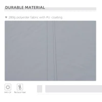 Outsunny 3 x 2.5m  Manual Retractable Sun Shade Patio Awning(m-4)