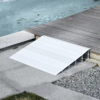 HOMCOM Rampa scaun cu rotile Lungime reglabila aluminiu antiderapant 318kg(m-11)