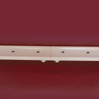 Outsunny 4 x 2.5m Manual Retractable Patio Awning UV resistant Sun Shade Outdoor Deck Window Door Canopy Shelter Aluminum Frame Wine Red(m-12)