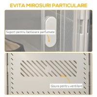 Homcom Dulap Pantofi Modular – 18 Cuburi cu Ventilatie(m-5)