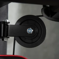 Statie de fitness HOMCOM cu greutati de otel de 4,5 kg, aparatul de gimnastica multifunctional pentru antrenament acasa, 170x104x205cm, negru(m-9)