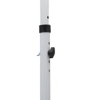 Outsunny 300 x 150cm Patio Adjustable Awning Floor- to-ceiling Retractable Shade,UV Protective - Green and White(m-10)