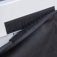 Outsunny Banca de gradina cu 2 locuri si spatiu de depozitare, Mobilier de exterior, Cutie de depozitare pentru veranda, terasa sau balcon, Alb(m-10)