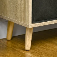 HOMCOM Raft pentru biblioteca cu 7 compartimente, dulap multifunctional cu 3 sertare detasabile, 90x30x102,5 cm, lemn(m-8)