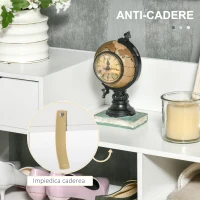 HOMCOM Dulap de pantofi cu rafturi si sertar pentru 12 pantofi, dulap de pantofi din lemn pentru intrare si dormitor, 88x30x93cm, alb(m-6)