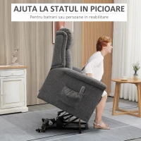 Homcom Fotoliu Relax – Reclinabil cu Ridicare & Suport Picioare(m-4)
