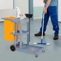 Homcom Carut Profesional Curatenie – 100 L, 113×50,5×96,5 cm(m-2)