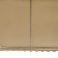 Outsunny 13'X8' Manual Retractable Patio  Awning Window Door Sun Shade - Coffee(m-11)