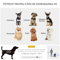 PawHut Carucior pentru animale de companie pliabil, cu centuri de siguranta, Albastru(m-8)