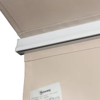 Outsunny 3.5M x 2.5M Garden Patio Manual Awning Canopy Sun Shade Shelter Retractable Gear Lever Winding Handle Cream(m-10)