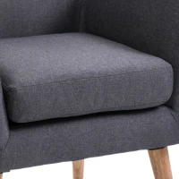 Homcom Fotoliu Nordic – Gri inchis, Design Elegant & Confortabil(m-9)