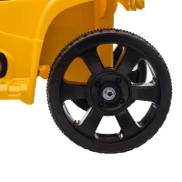 HOMCOM Quadriciclo Elétrico para Crianças de 18-36 Meses  Bateria 6V Faróis Buzina Velocidade 0-3km/h Avanço e Recuo 65x40x43cm Amarelo(m-10)
