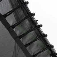 HOMCOM 5.3FT trampoline tuintrampoline kinderen met veiligheidsnet groen(m-8)