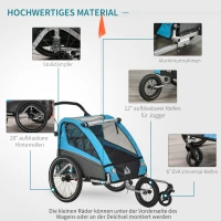 HOMCOM 3-in-1 kinderaanhanger(m-6)