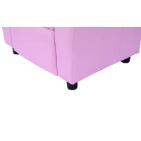 HOMCOM kinderfauteuil mini-fauteuil kinderbank voor 3-6 jaar, roze(m-8)