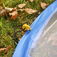 HOMCOM® Pop Up Tor Fußballtor Tragbares Fußballnetz Minitor mit Tragetasche faltbar Blau(m-7)