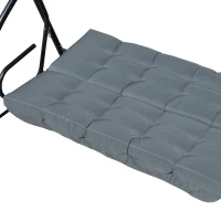 Outsunny kussenset voor verandaschommel 170 cm stoelkussen schommelkussen zitkussen tuinschommel zijkussen donkergrijs(m-9)