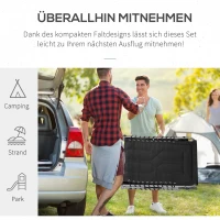 Outsunny opvouwbaar ligbed tuin ligbed met kussen tuin 5-traps verstelbare rugleuning staal Oxford stof zwart 188 x 57 x 30 cm(m-7)