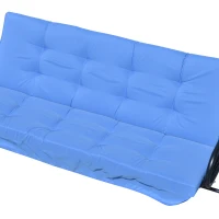 Outsunny kussenset voor veranda schommel 170 cm, stoelkussen, schommelkussen, zijkussen, blauw(m-8)