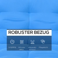 Outsunny kussenset voor veranda schommel 170 cm, stoelkussen, schommelkussen, zijkussen, blauw(m-4)