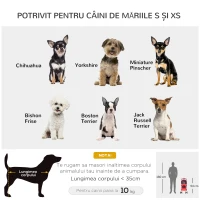 PawHut Carucior pentru Animale de Companie Pliabila, Rosu, 75 x 46 x 94 cm(m-6)