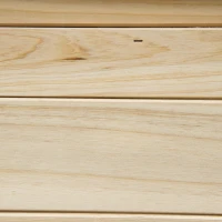 Outsunny speelhuis voor kinderen, houten kinderspeelhuis met raam, brievenbus, buitentuin speelhuis met bloempottenrek, houten speelhuis voor 3-7 jaar, dennenhout, naturel, 113 x 94 x 134,5 cm(m-9)