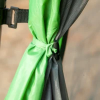 Outsunny Kampeertent 6 Persoons Tent Familietent Koepeltent PU2000mm Gemakkelijk op te zetten voor gezinnen Trekking Festival Staal Glasvezel Groen 320 x 320 x 180 cm(m-9)