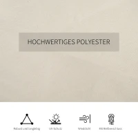 Outsunny Zijpanelen voor 3x3m Tuinhuisje, Polyester Privacy Panelen voor Tuinwoning Partytent, Beige(m-8)