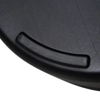 Outsunny Parasolvoet 21-26 kg Parasolstandaard voor Parasol Parasolstokken 38 mm Parasolvoet voor Tuinterras Balkon Cement Zwart Ø51 x 30H cm(m-9)